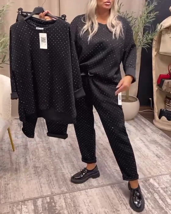 Kostym Med Rund Hals Temperament Fritid