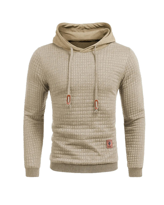 Hoodie Herr Huvförsedd Solid