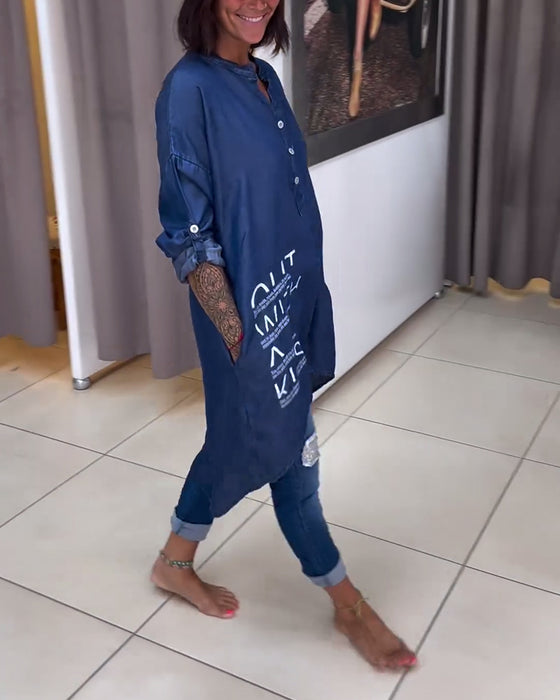 Oregelbunden knapp med bokstavstryck