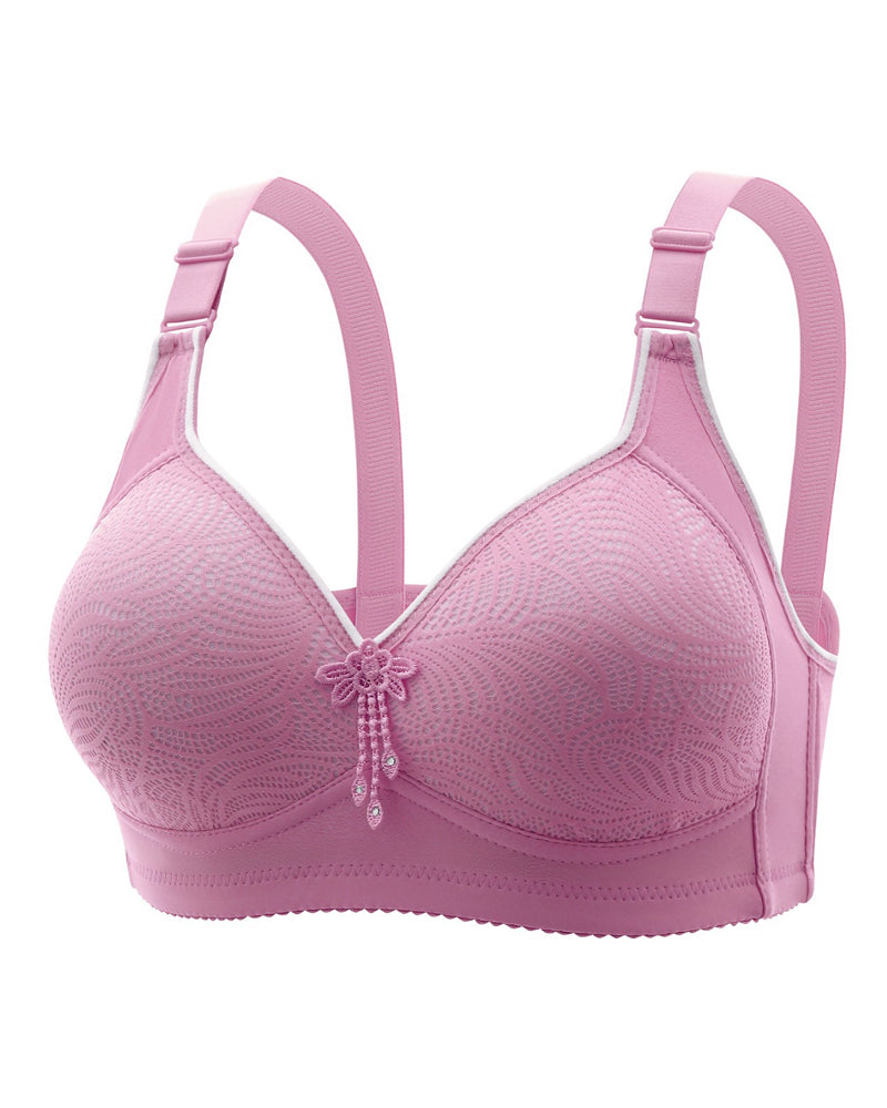 Sexig Blommig Bygel­Fri Bh