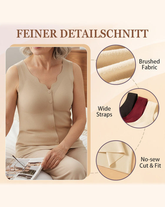 Linne Termisk Framknappar Integrerad BH