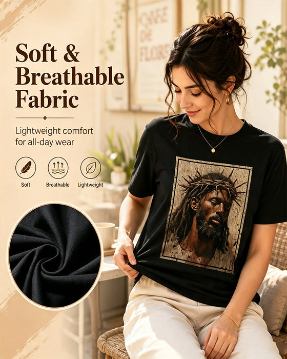 T-Shirt Herr Vintage Svart Tryck