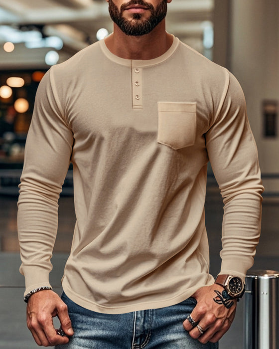 Topp Andningsbar Pullover Långärmad Herr