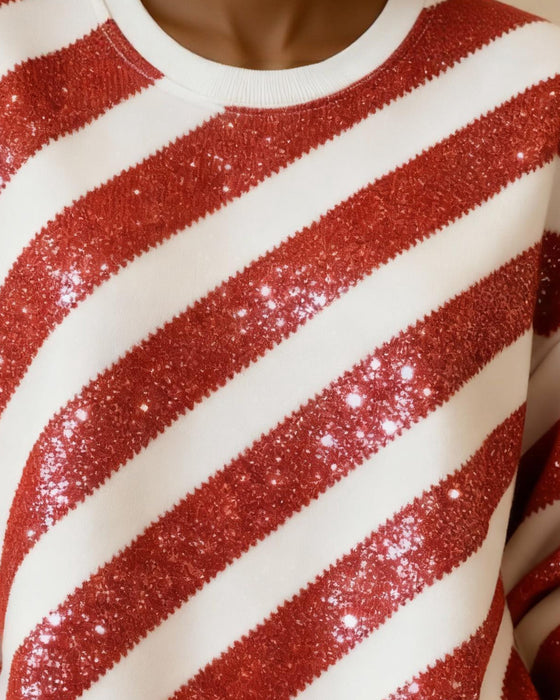 Hoodie Med Båtringning Och Rund Halsringning