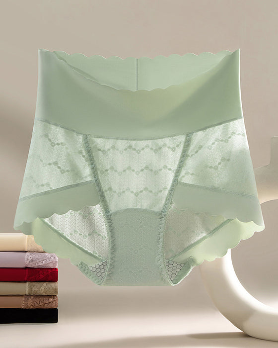 Andningsbara Sömlösa Höga Midjelinses Trosor