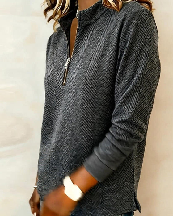 Tröja Ståkrage Bländare Avslappnad