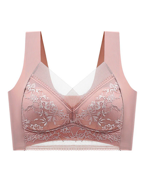 👙 Super Bekväm Och Mjuk Damspetsbehå Utan Stålring