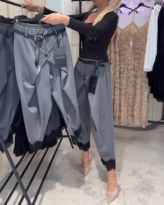 Byxor Modig Spets Sömnad Harem