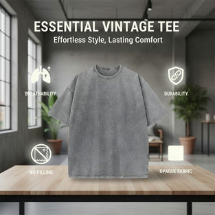 T-Shirt Herr Vintage Lössittande