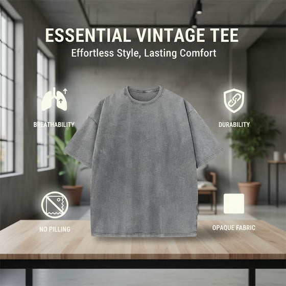 T-Shirt Herr Vintage Lössittande