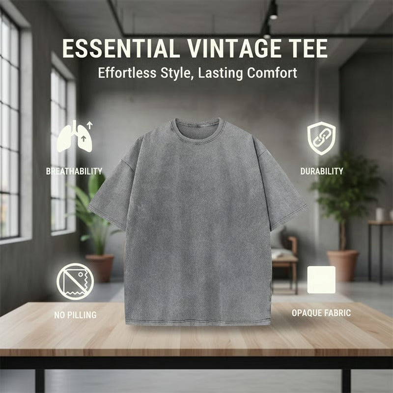 T-Shirt Herr Vintage Lössittande