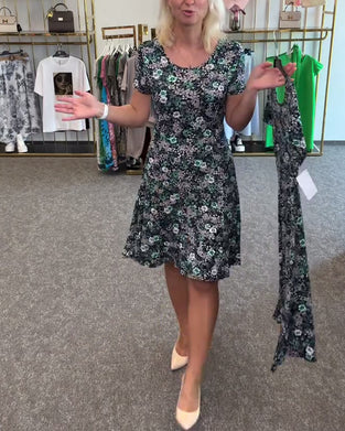 Klänning Stilfull Midjesmäck Tryckt