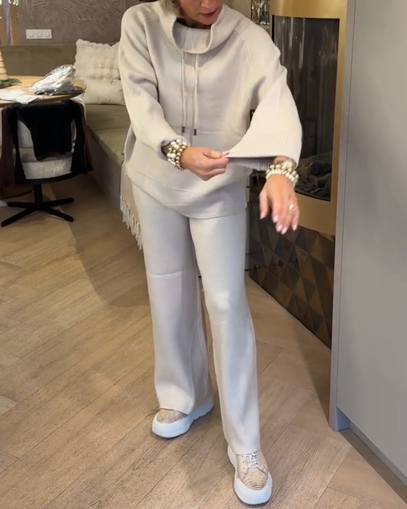 Tröja Halsad Dragsnodd Mode