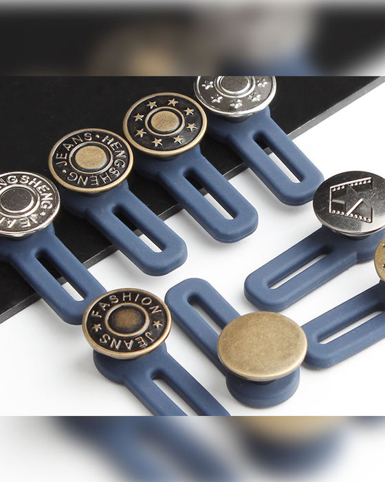 Fjäderbelastad Metallknapp För Midjeförlängning Till Jeans