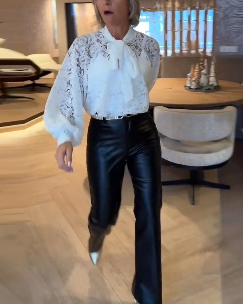 Blus Banddesign Spets