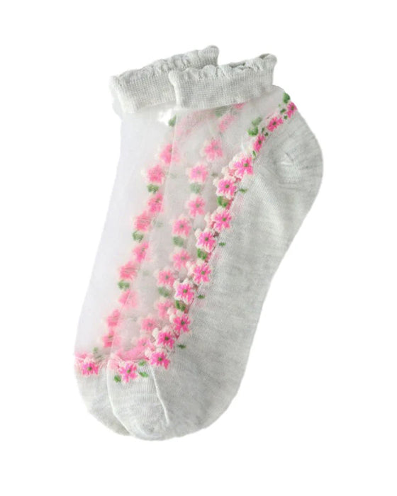 Sommar Blommig Andningsbar Sockor