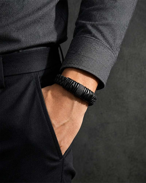 Premium Läderarmband För Män