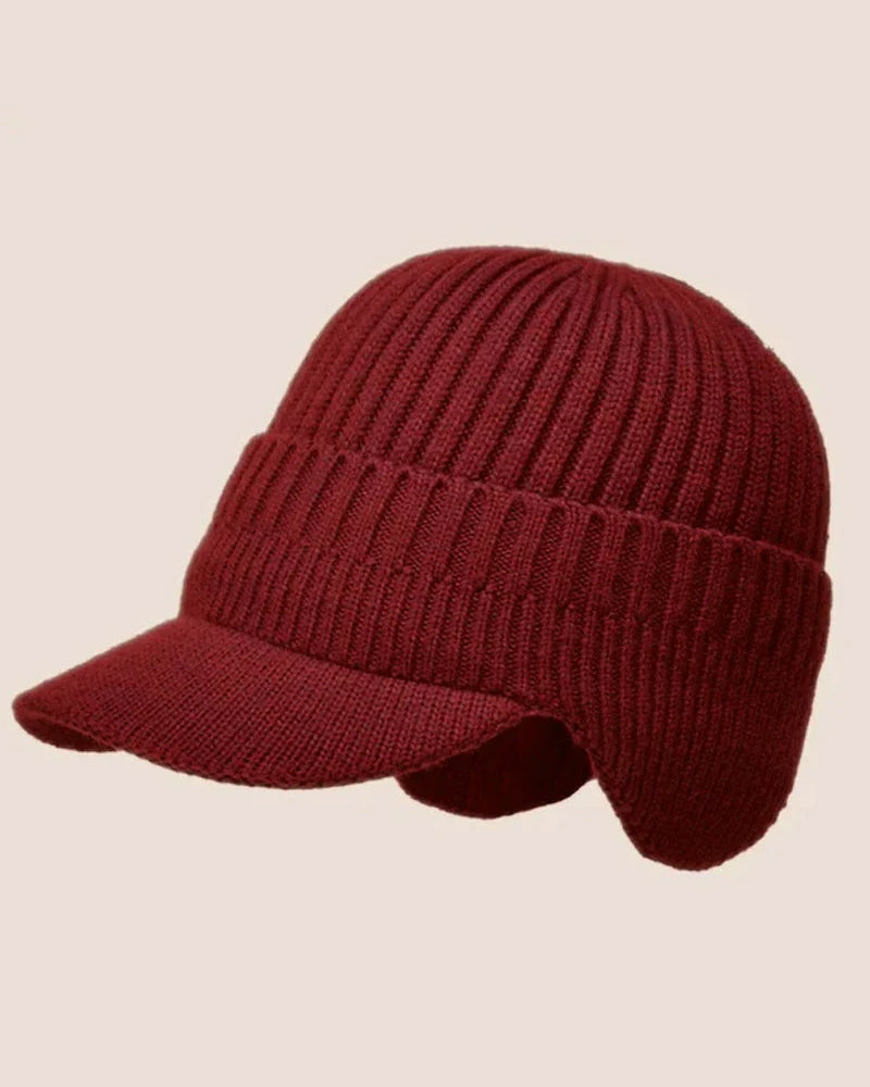 Hatt Utomhus Ridning Elastisk Varm Öronskydd Stickad
