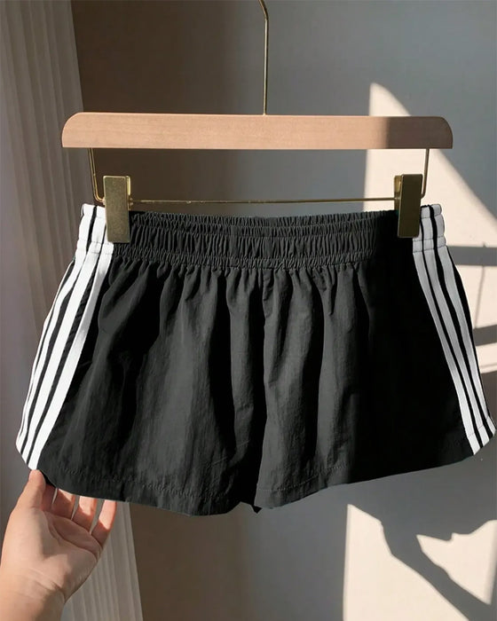 Shorts Randiga Kontrasterande Bana