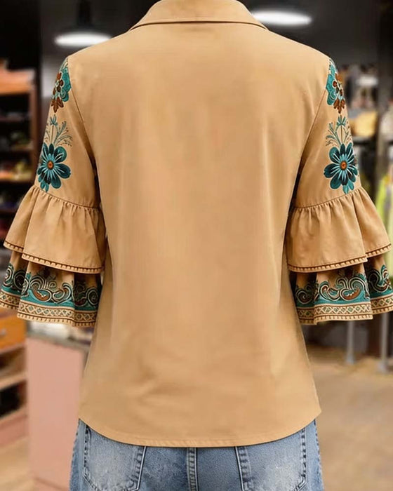 Blus Slag Vintage Casual
