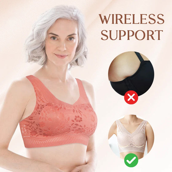 Sexig Vacker Rygg Andningsbar Tunn Bh