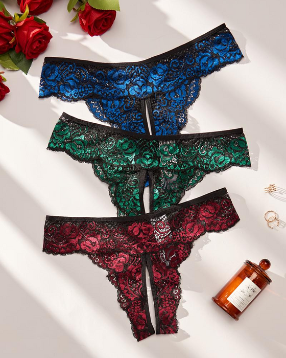 Damers Mjuk Bekväm Andningsbar Spets Trosa För Alla Årstider