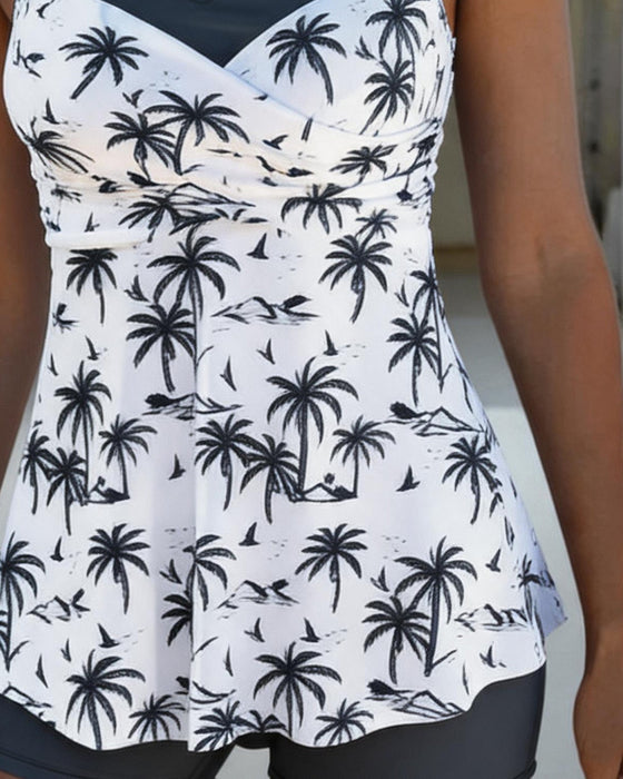 Tankini Kjol Midja Patchwork