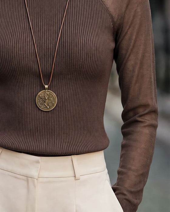 Topp Halv Polokrage Raglan