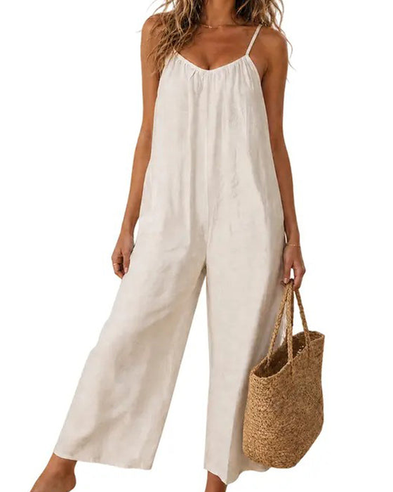 Jumpsuit Tunna Remmar Enfärgad