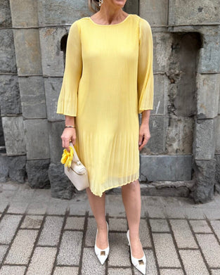 Klänning Dam Elegant Veckad