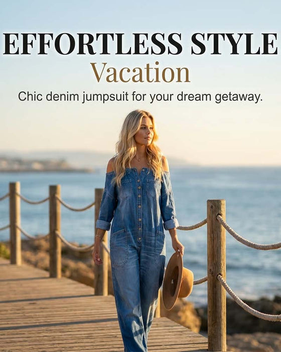 Jumpsuit Spagettiband Kall Axel Vida Ben Denim