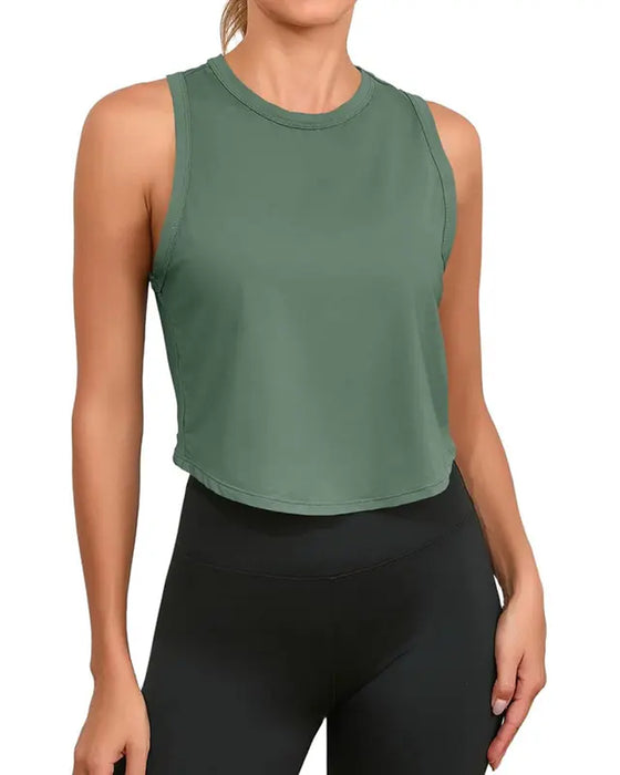 Linne Sportig Croppad