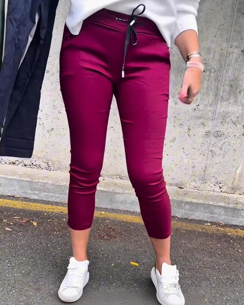 Byxor Elastisk Dragsnodd Penna