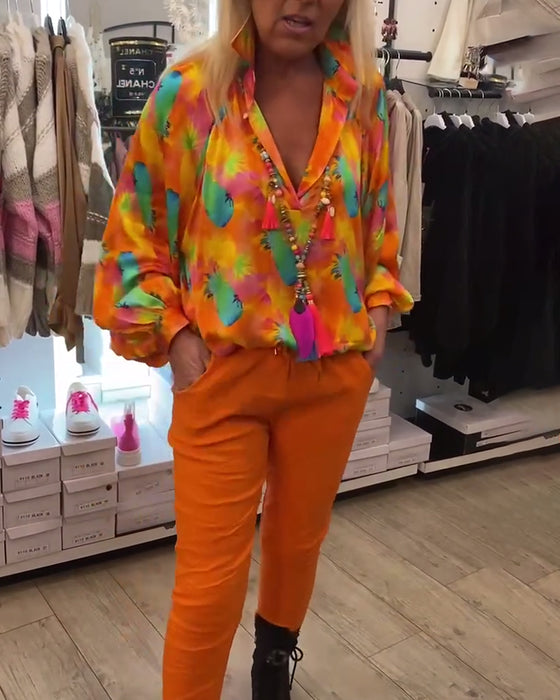 Blommiga blusar för kvinnor