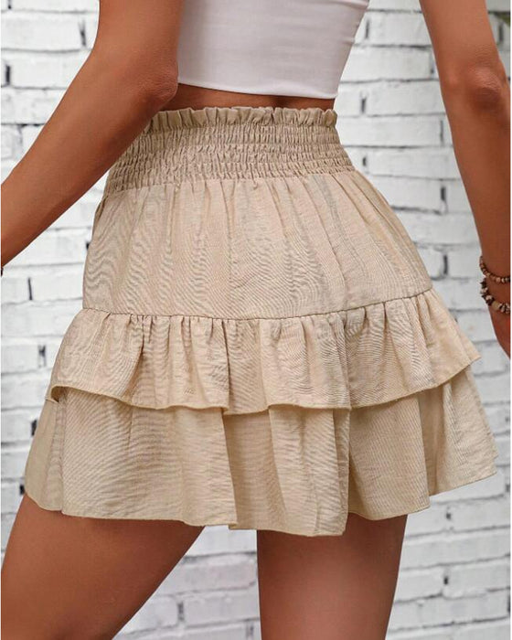 Skorts korta vida casual flödiga
