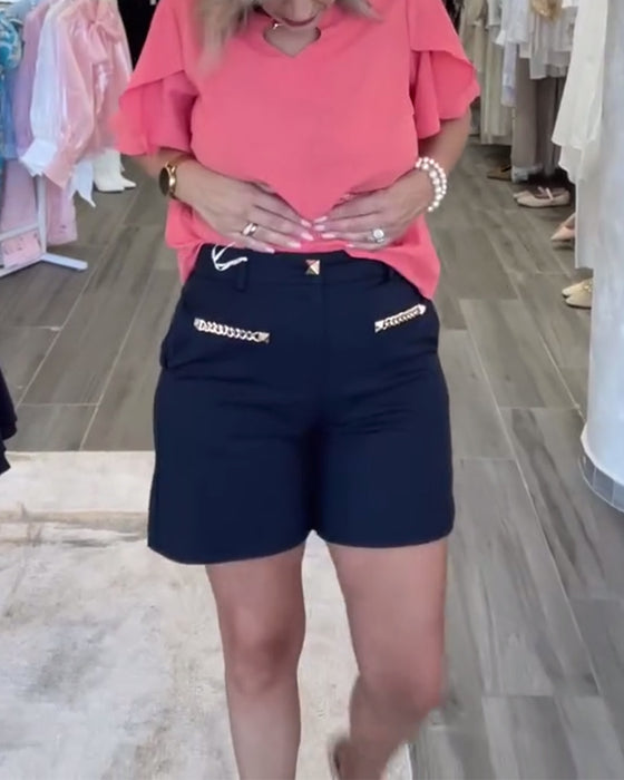 Shorts Kedjedekor Ledig