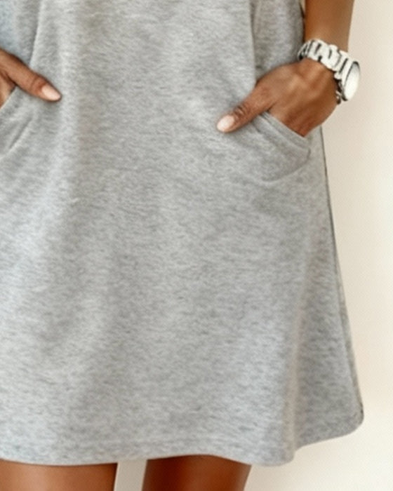 Klänning Med Halvblix Och Regnbågsrandig