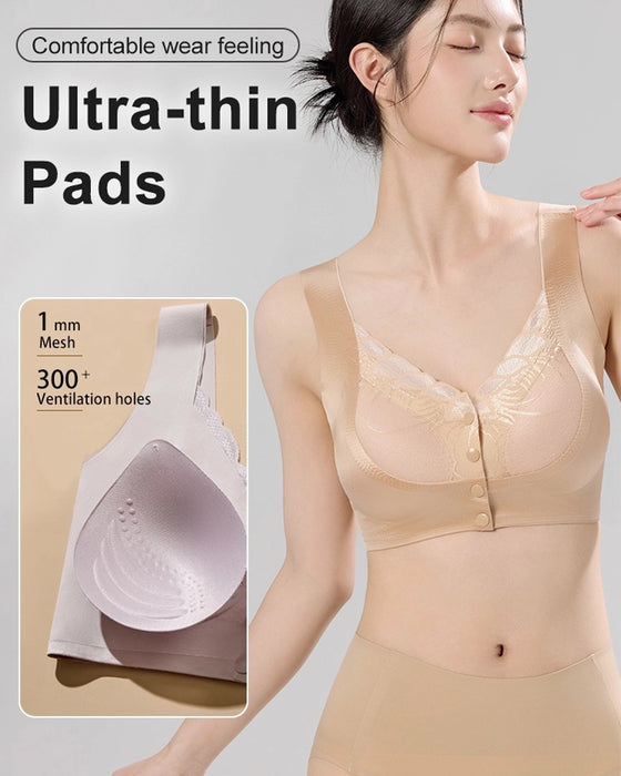 Bh Framknäppning Satäng Spets