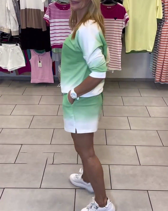 Set Långärmad V-Ringad Gradient Sport