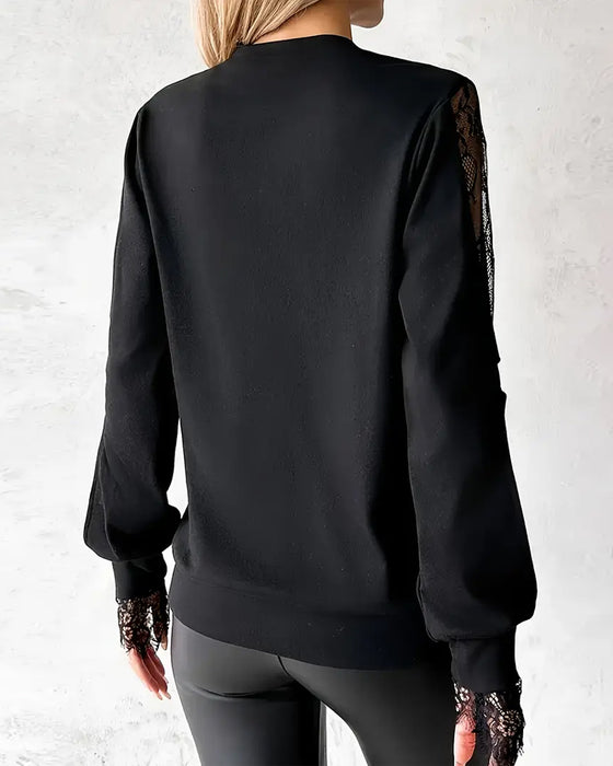 Sexig Topp med Spetsknyting