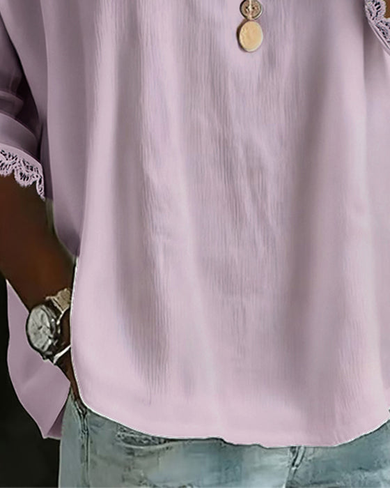 Blus Spetskantad Insydd Babykrage