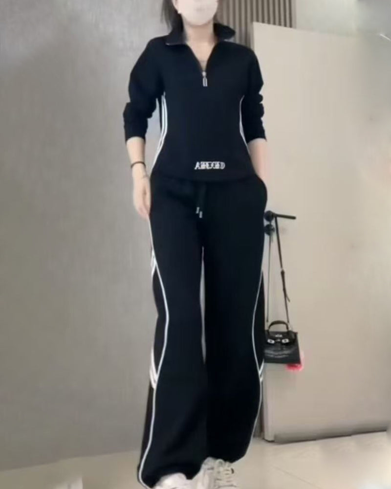 Tvådelade Set Avslappnad Sport Figursmickrande