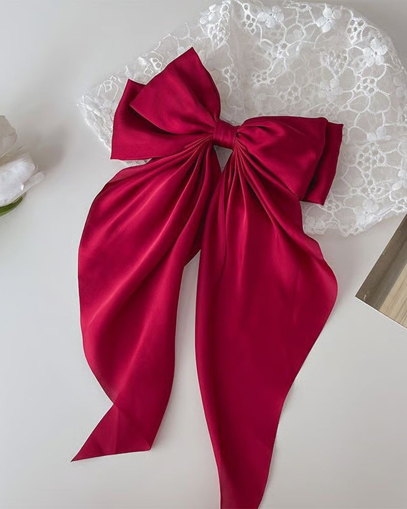 🔥 Stor Rosett Hårklämma För Kvinnor – Bröllop & Vardag Hästsvans Accessoar Med Lång Svans