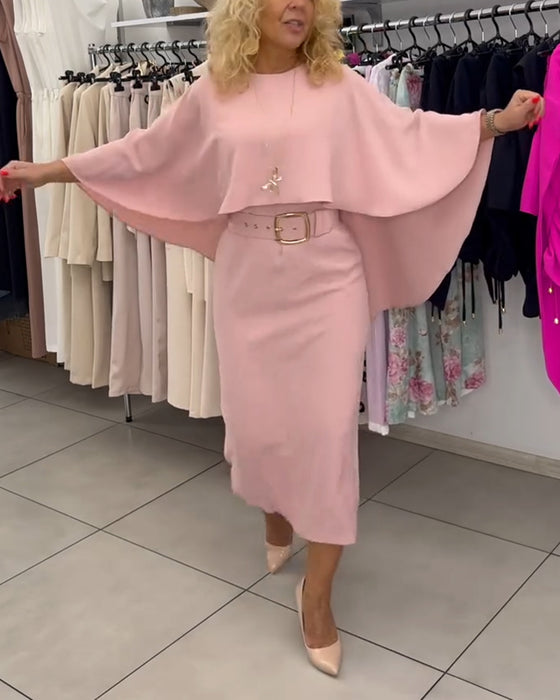 Klänning Fashionable Rund Hals Elegant