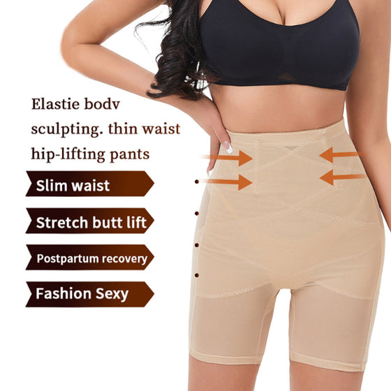Mesh Korsformade Kroppsskulpterande Byxor