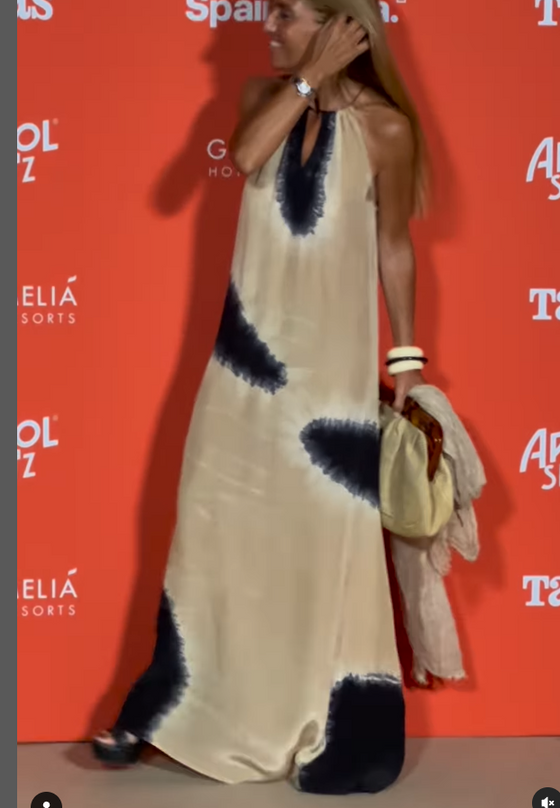 Klänning Ärmlös Gradient Halterneck