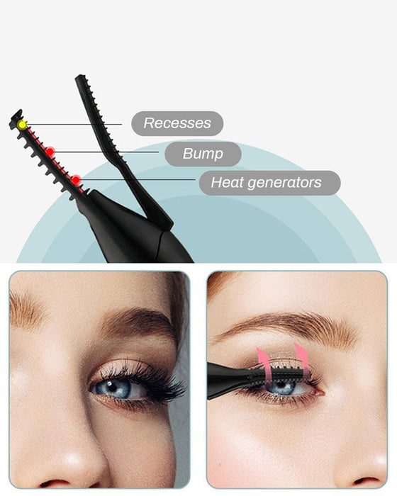 🔥Elektrisk Ögonfransböjare För Omedelbar Glam✨ Blinka & Stråla! 👁️