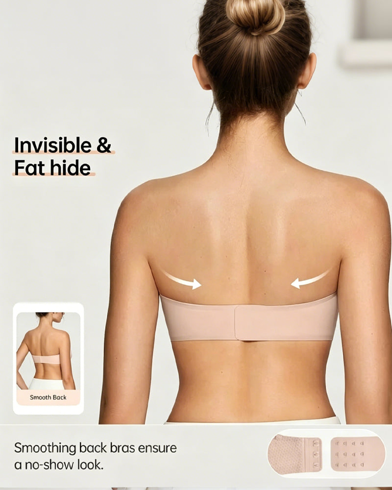 Bh Axelbandslös Enfärgad Push-Up