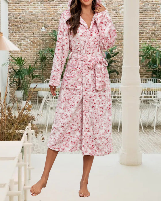 Flanell Rock Med Leopardtryck Och Elegant Egenskaper