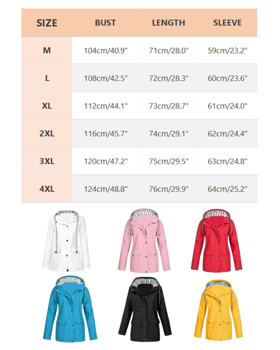 Jacka För Kvinnor Med Vattentät Och Vindtät Egenskaper